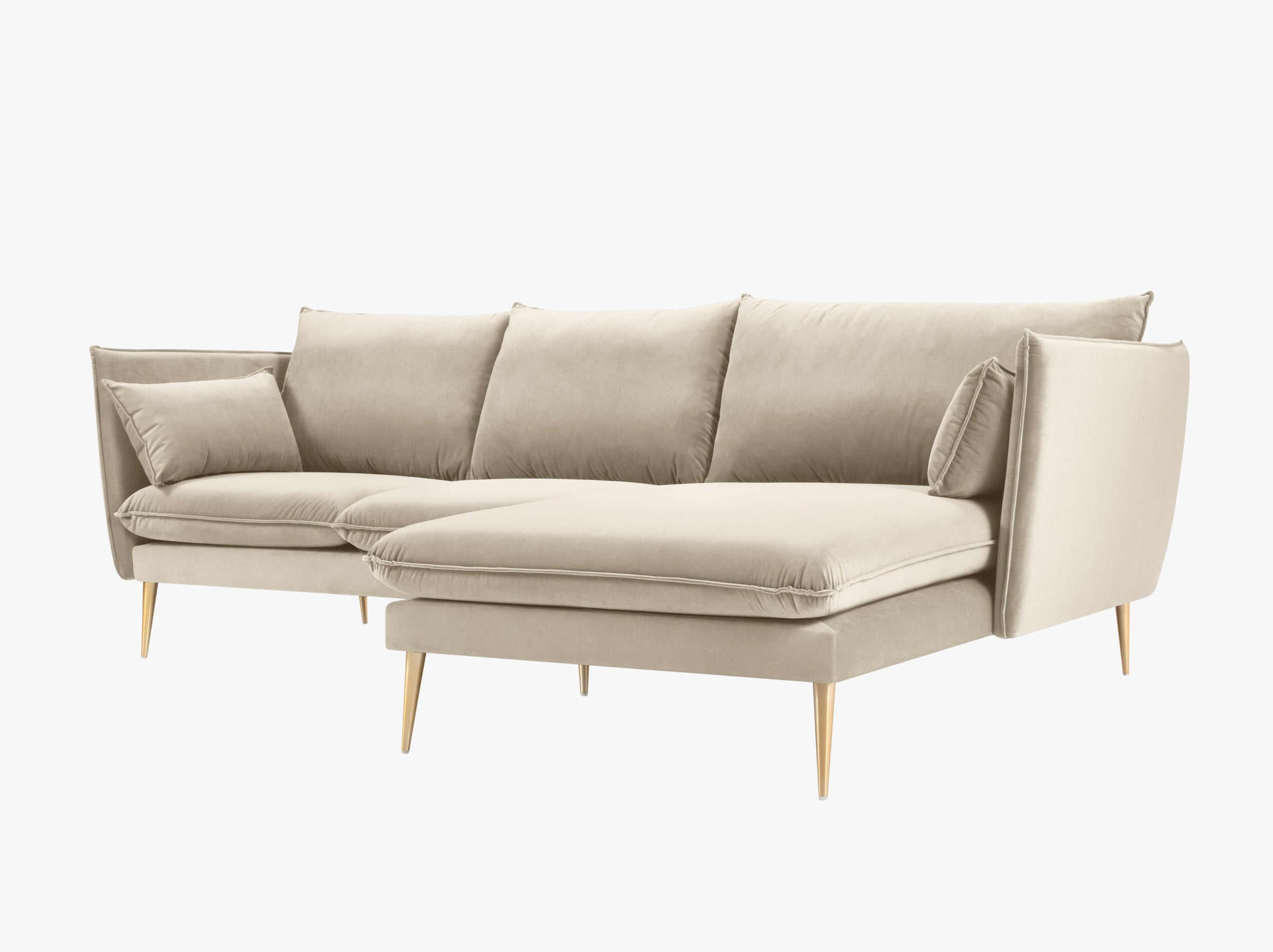 Agate sofas velvet light beige