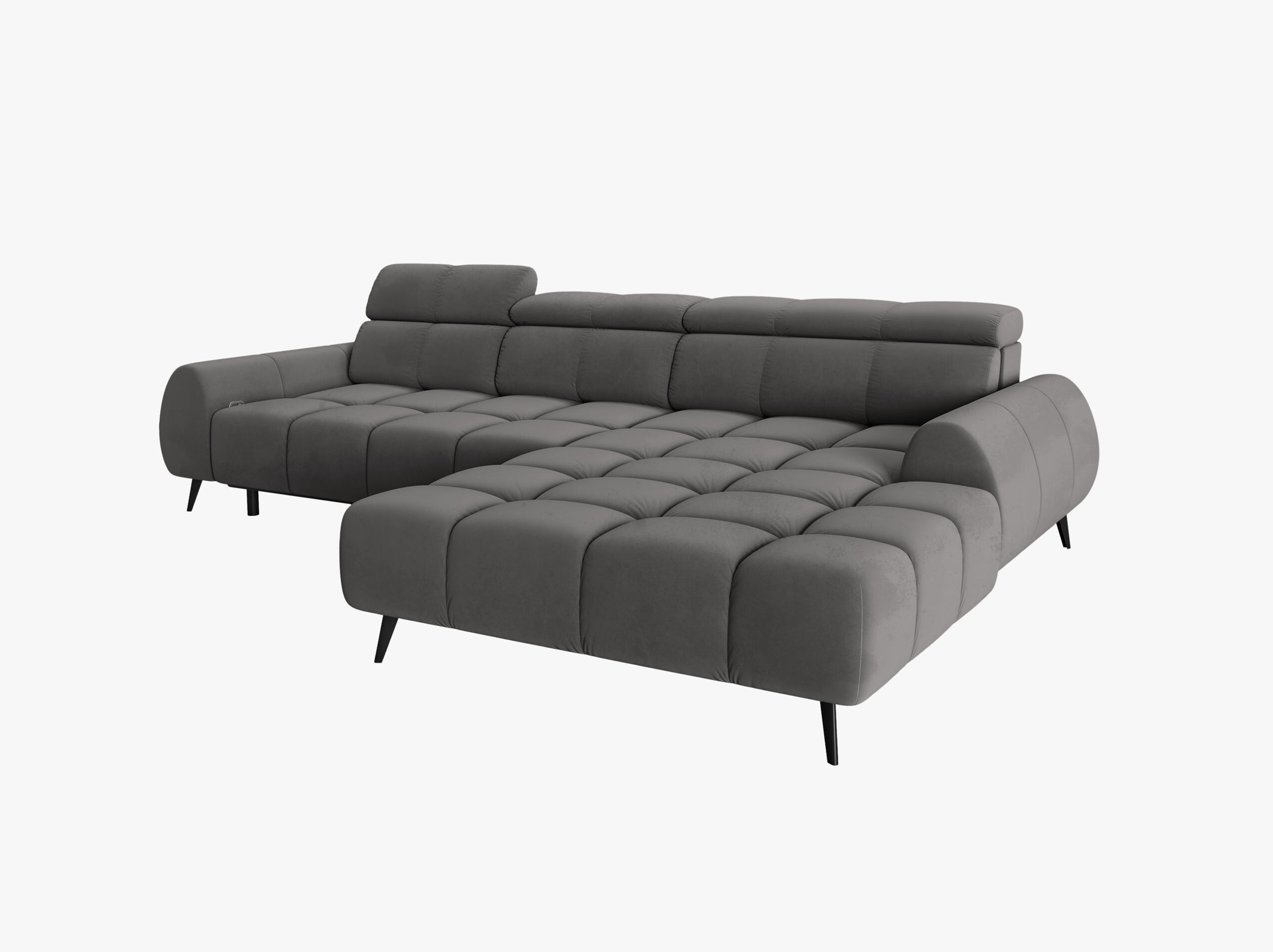 Alyse sofas velvet light grey