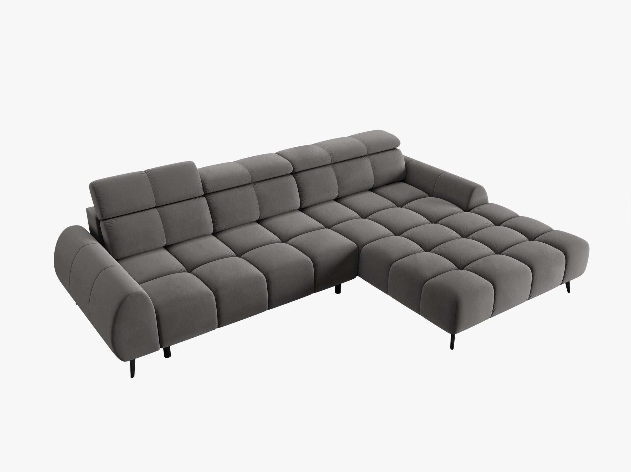 Alyse sofas velvet light grey