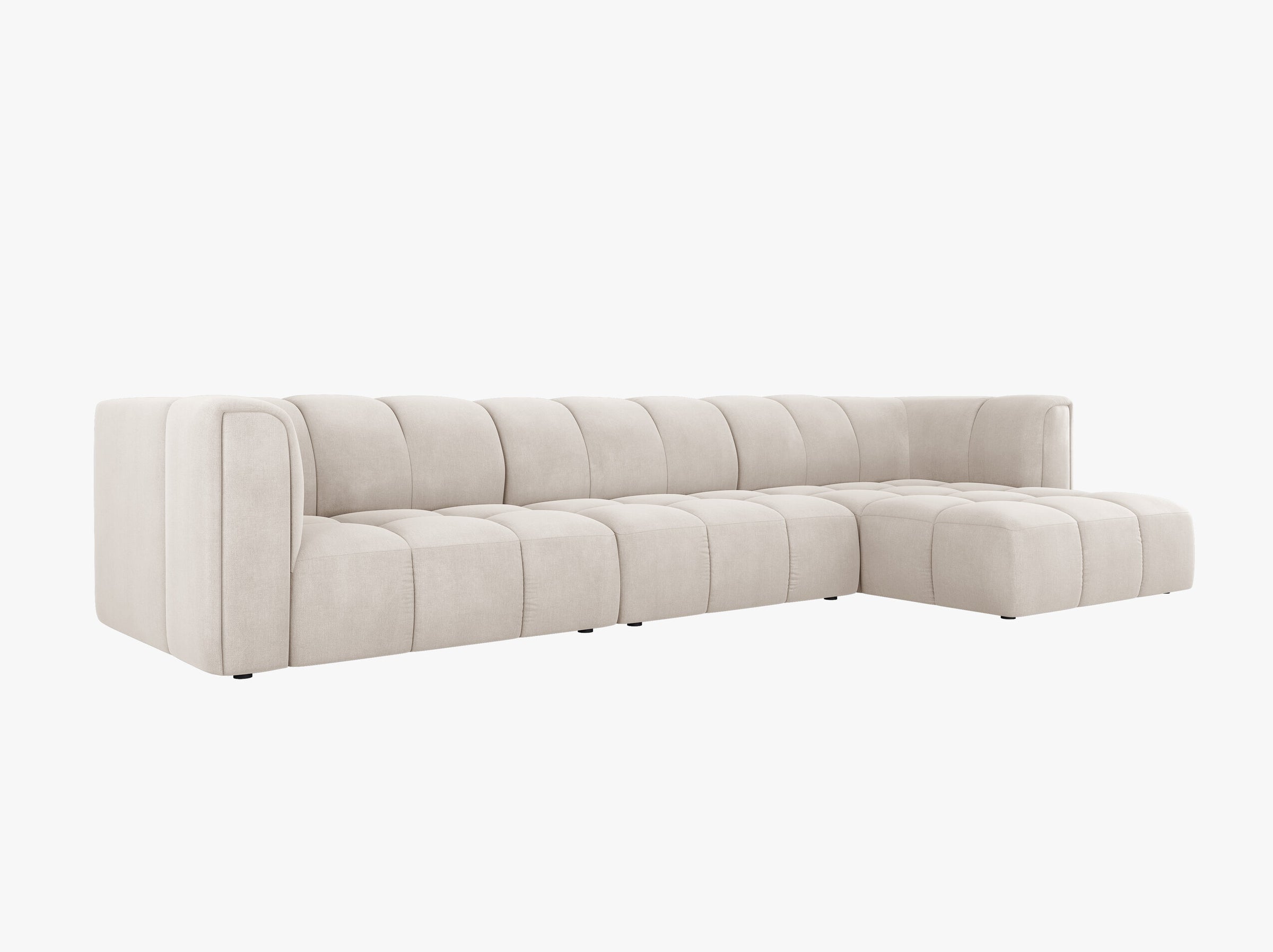 Serena sofas strukturierter stoff beige