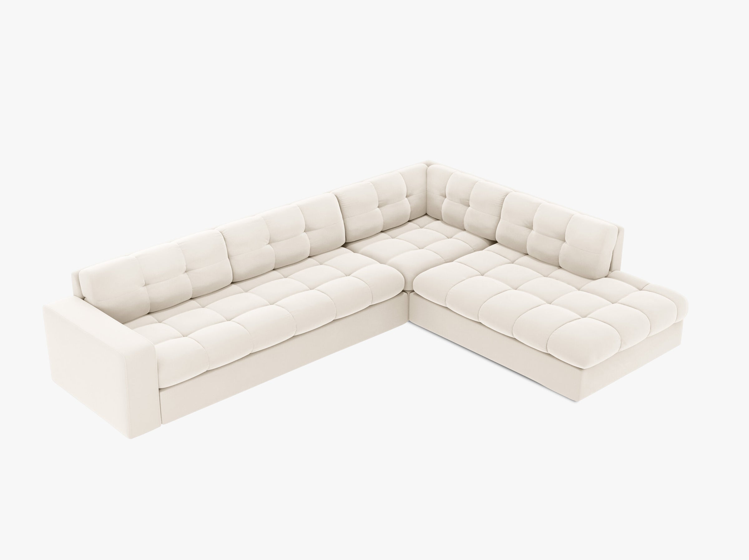 Justin sofas velvet light beige