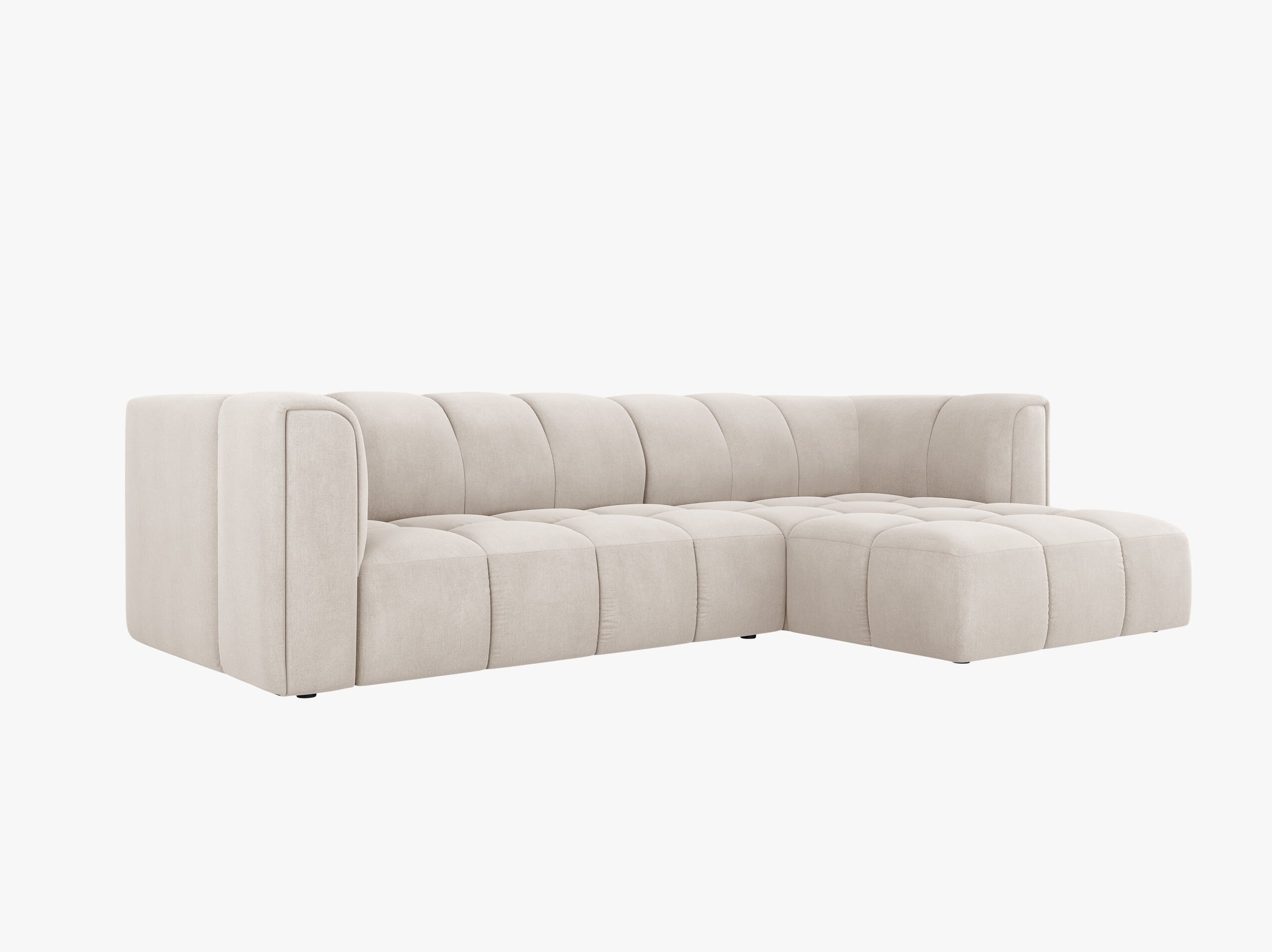 Serena sofas strukturierter stoff beige