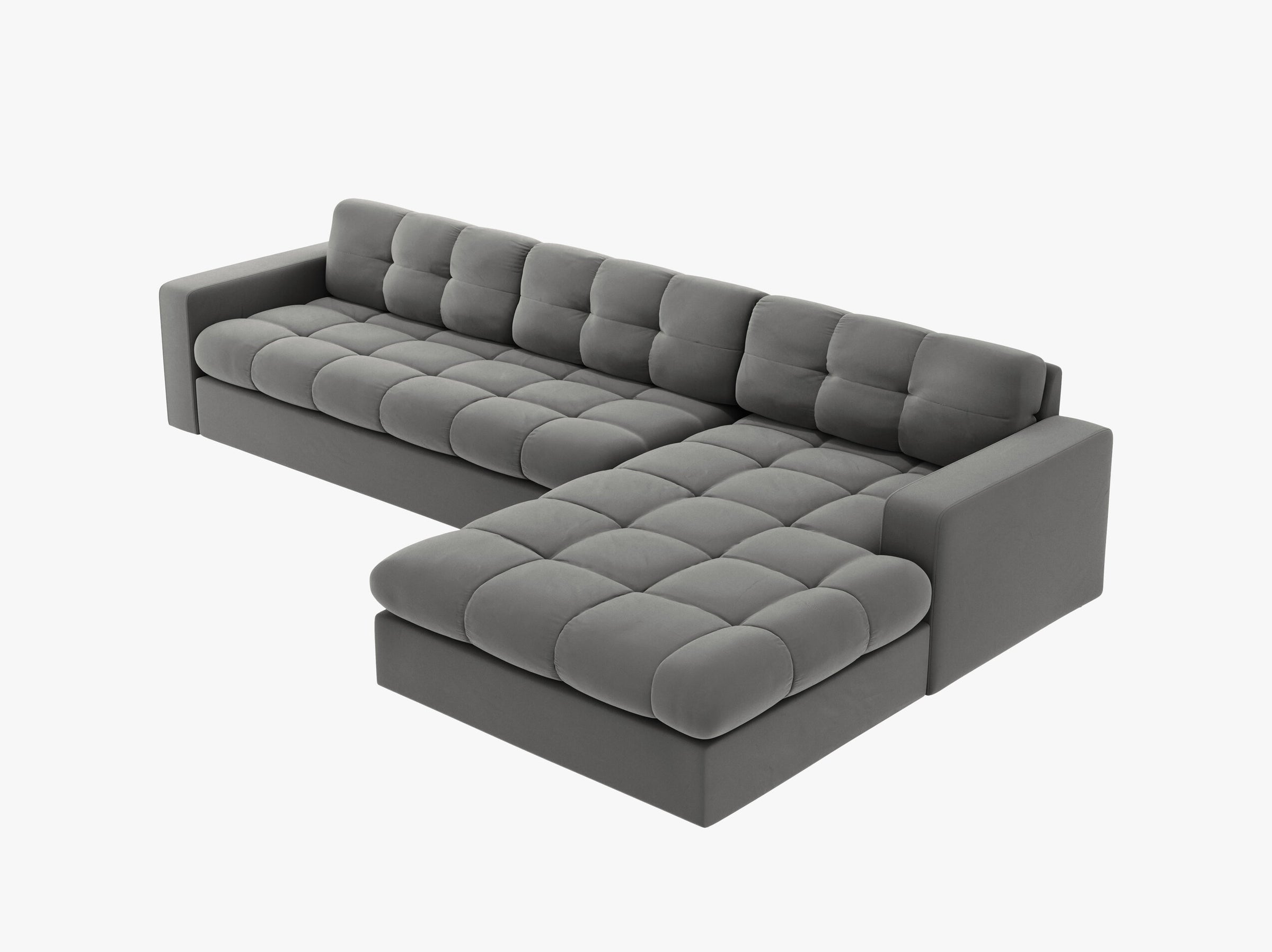 Justin sofas velvet light grey