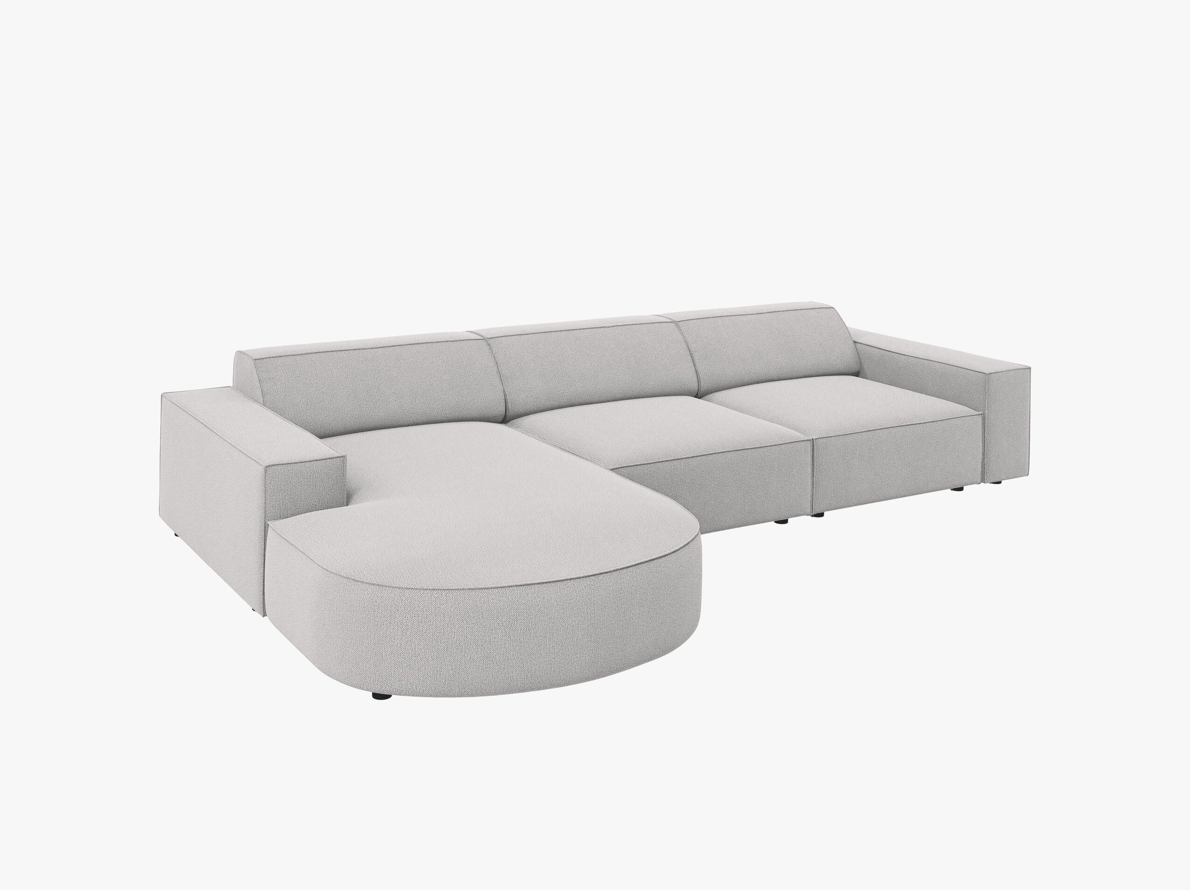 Jodie sofas structured fabric light grey