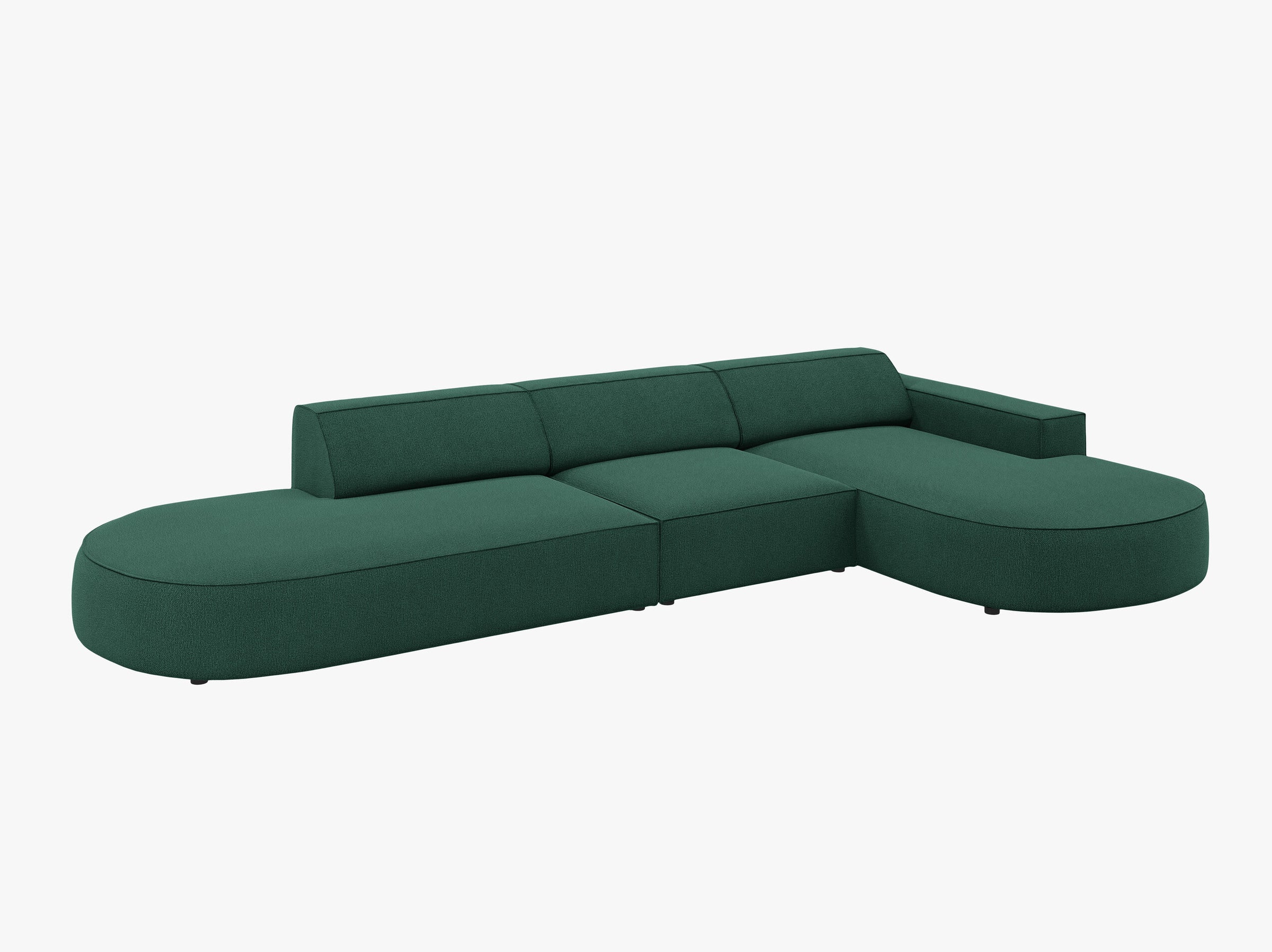 Jodie sofás tessuto strutturato verde