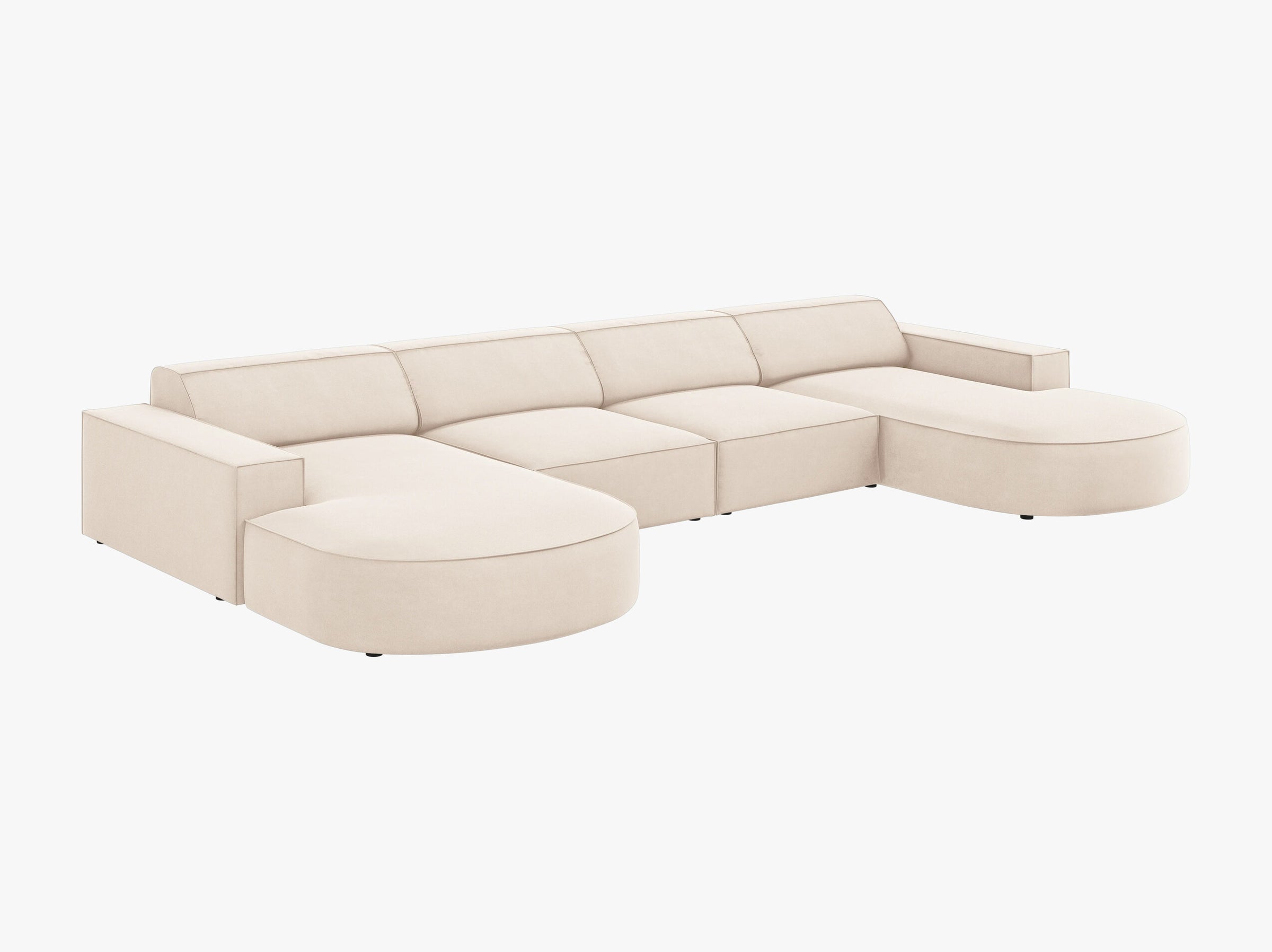 Jodie sofas velvet light beige