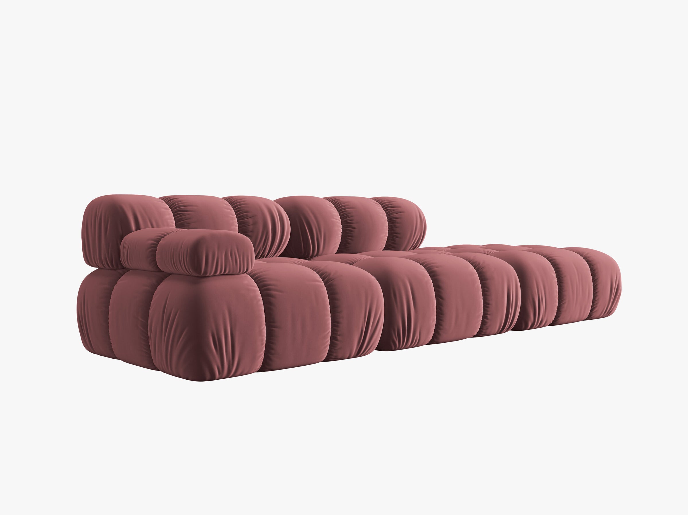 Bellis sofás velluto rosa