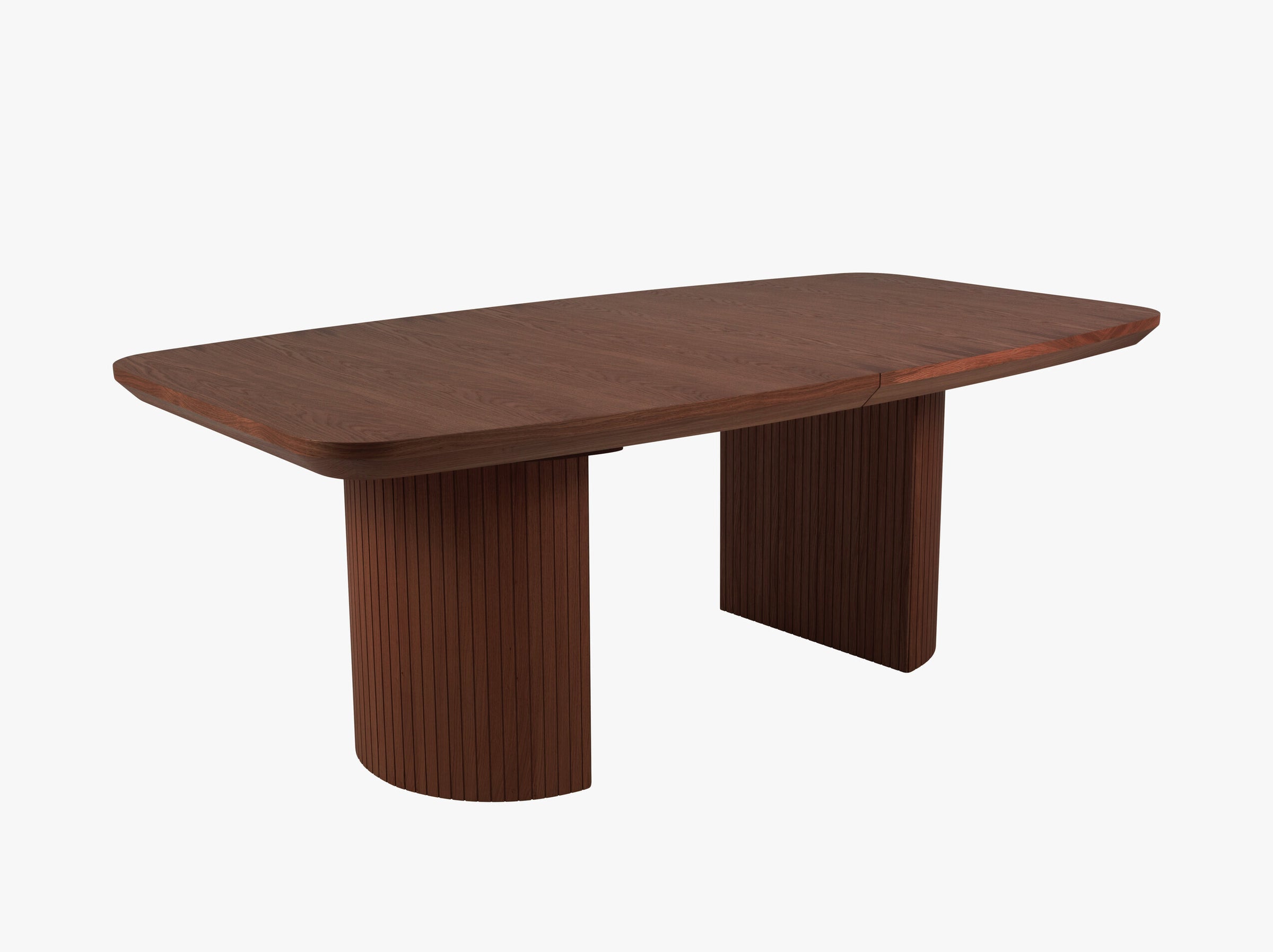 Mana tables et chaises bois placage chêne foncé et chêne brun foncé