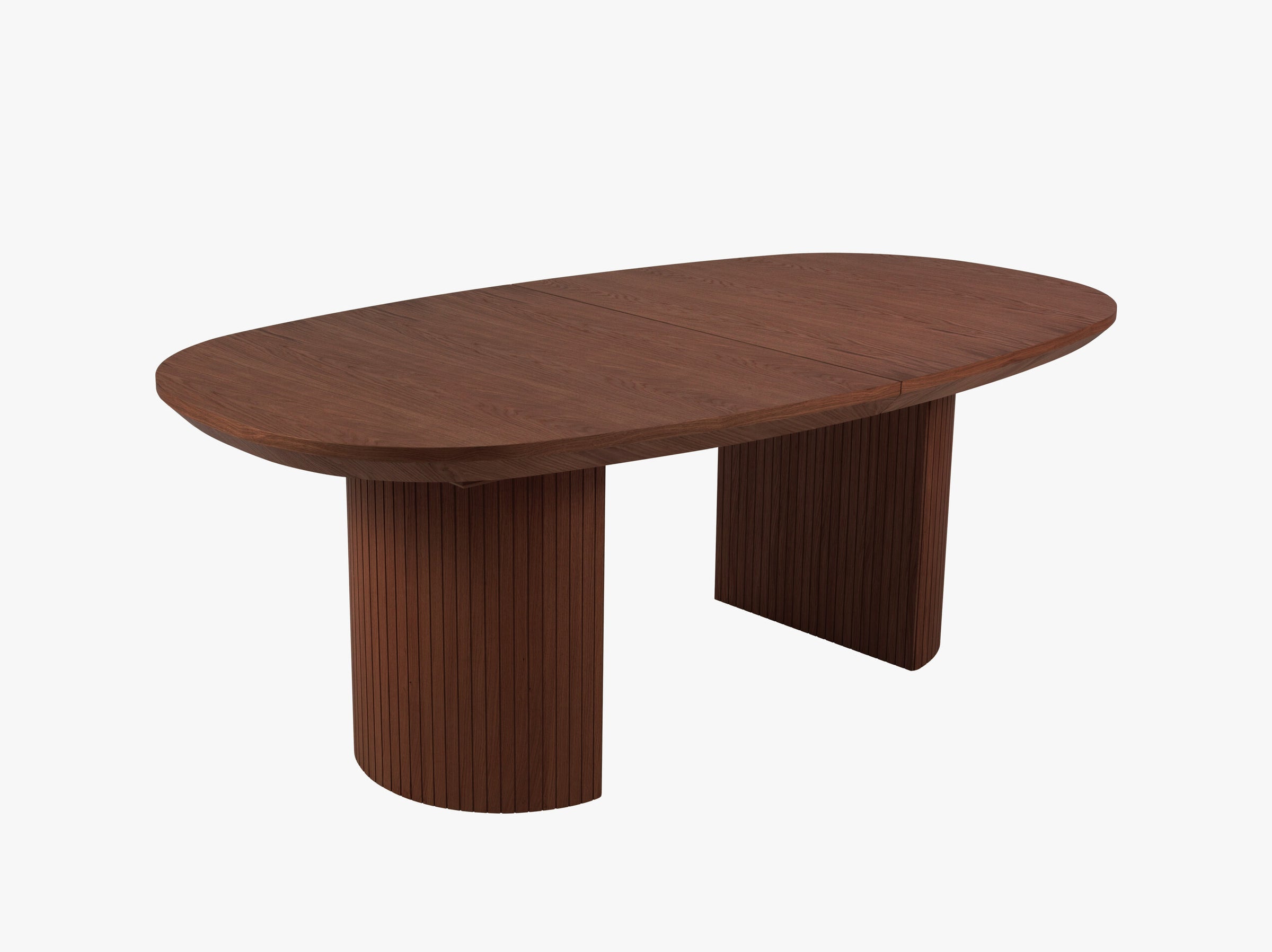 Nido tables et chaises bois placage chêne foncé et chêne brun foncé