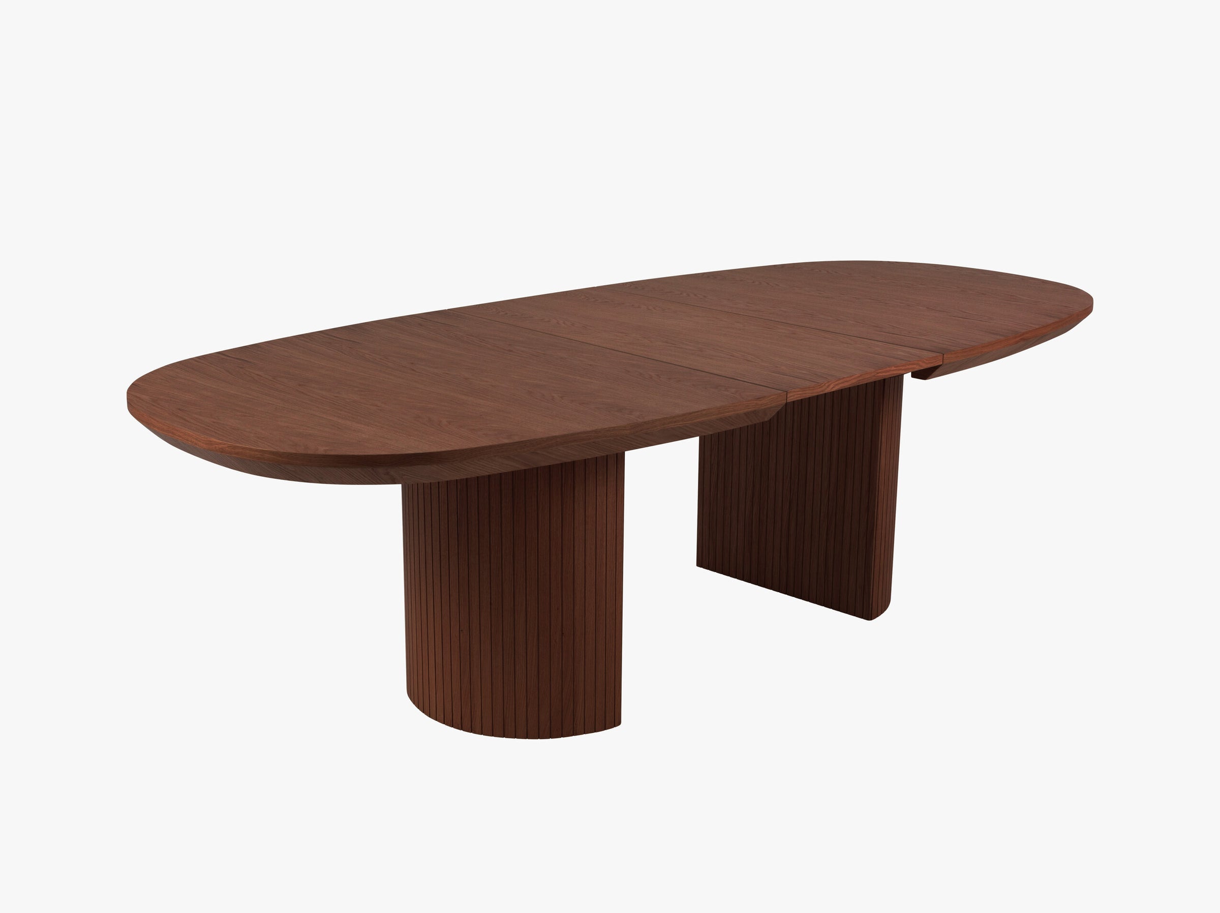 Nido tables et chaises bois placage chêne foncé et chêne brun foncé