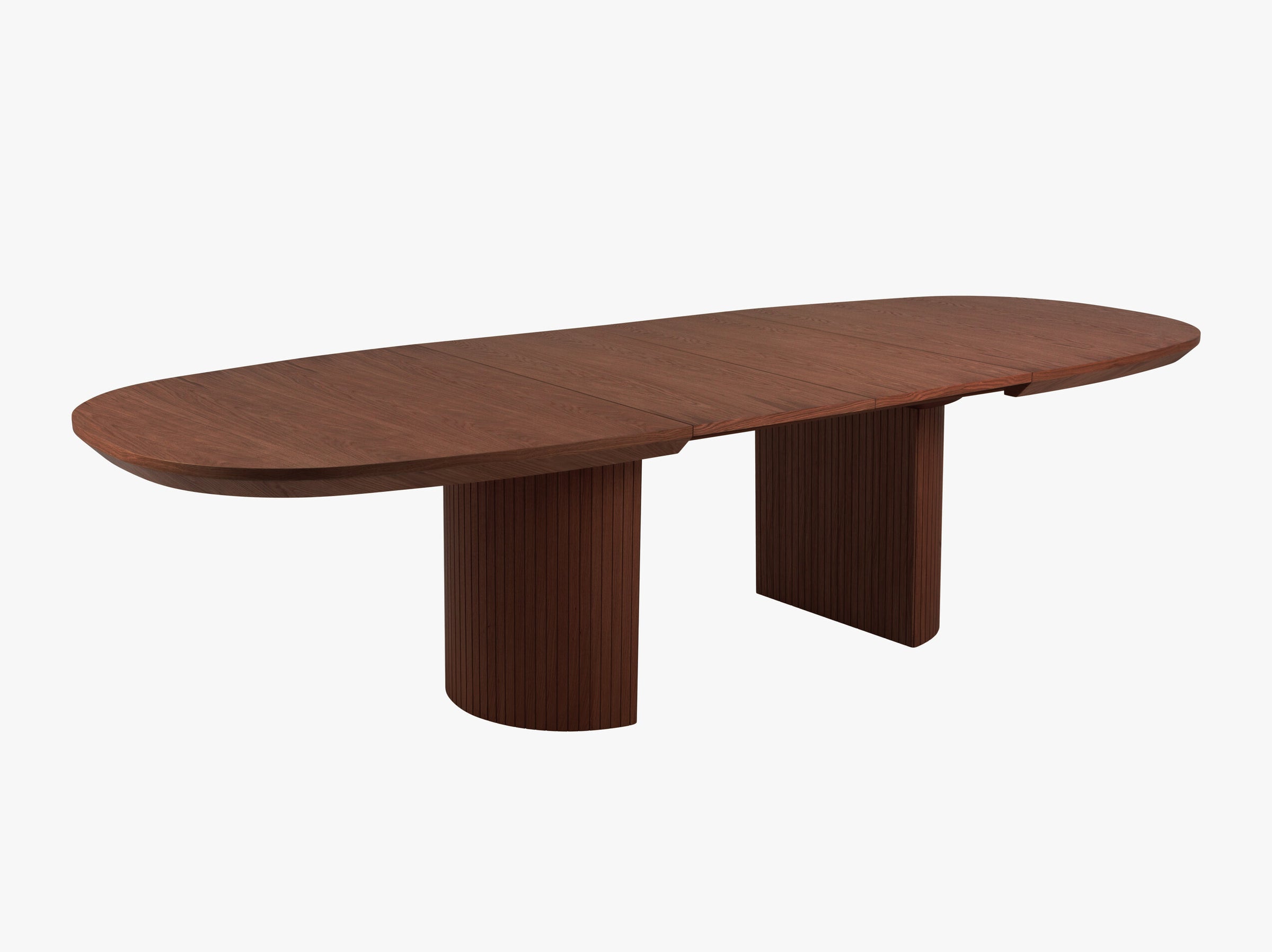 Nido tables et chaises bois placage chêne foncé et chêne brun foncé