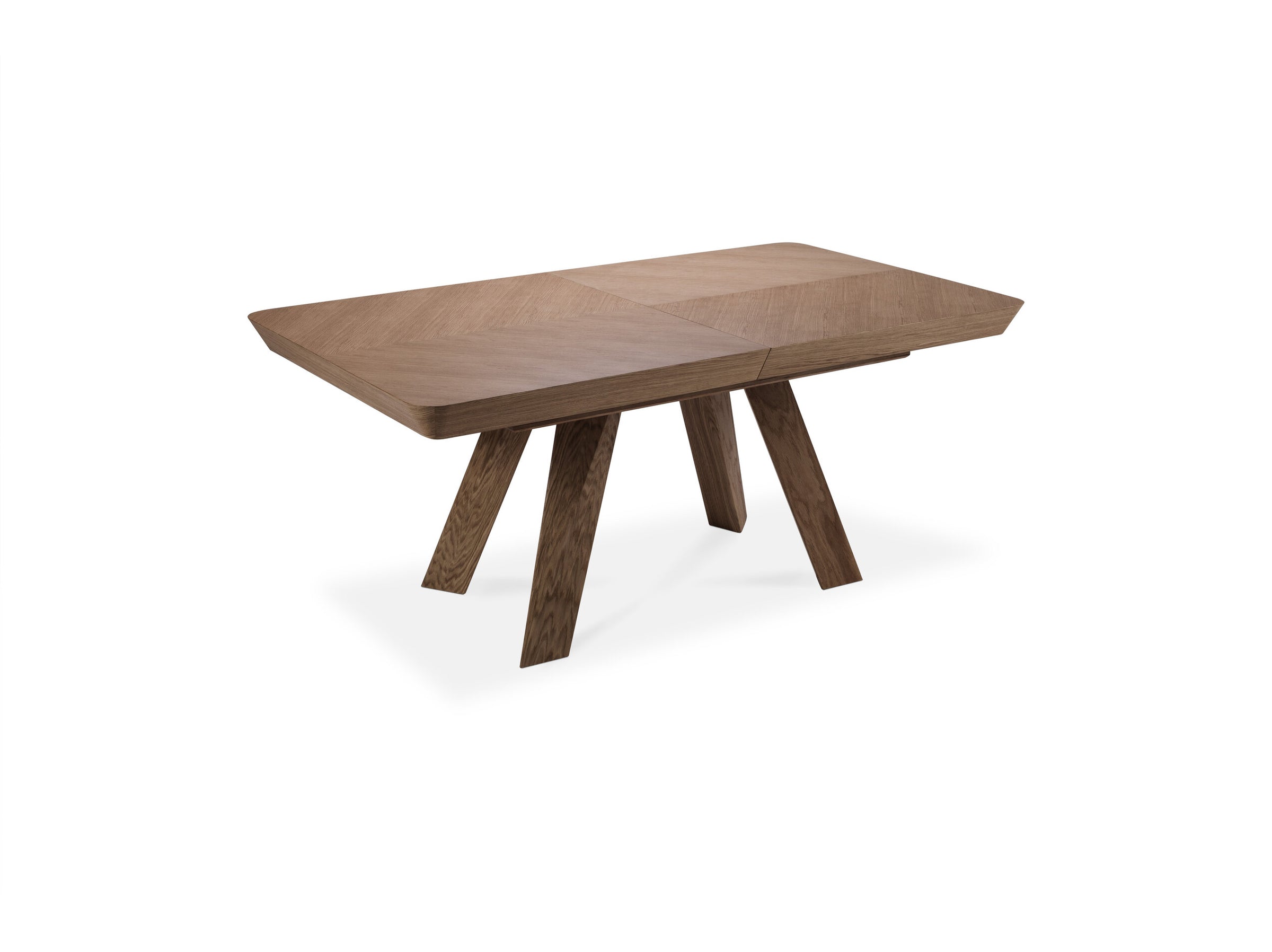 Sally tables et chaises bois placage chêne foncé et chêne brun foncé