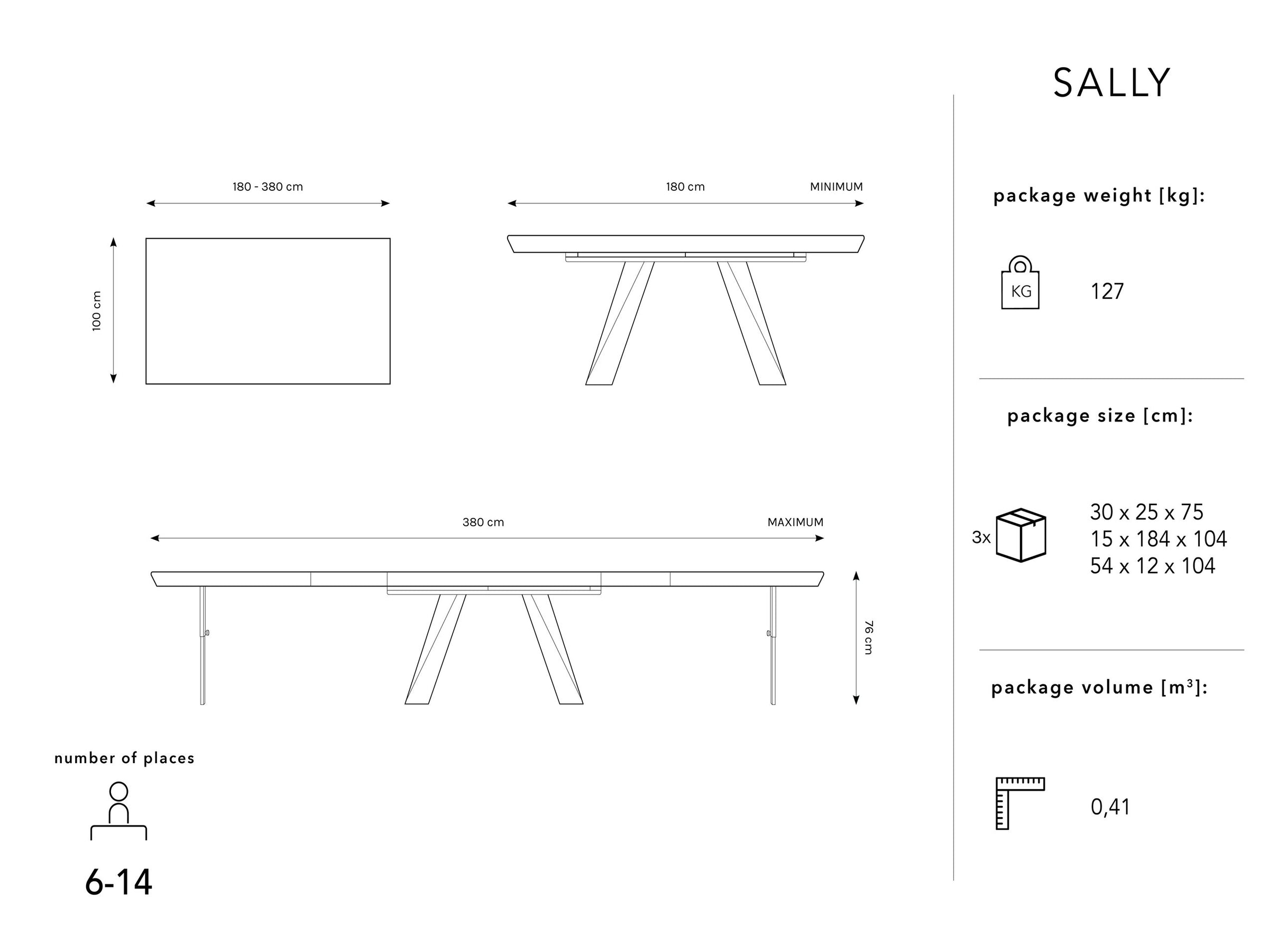 Sally Wood / Dark oak veneer and dark brown oak 0