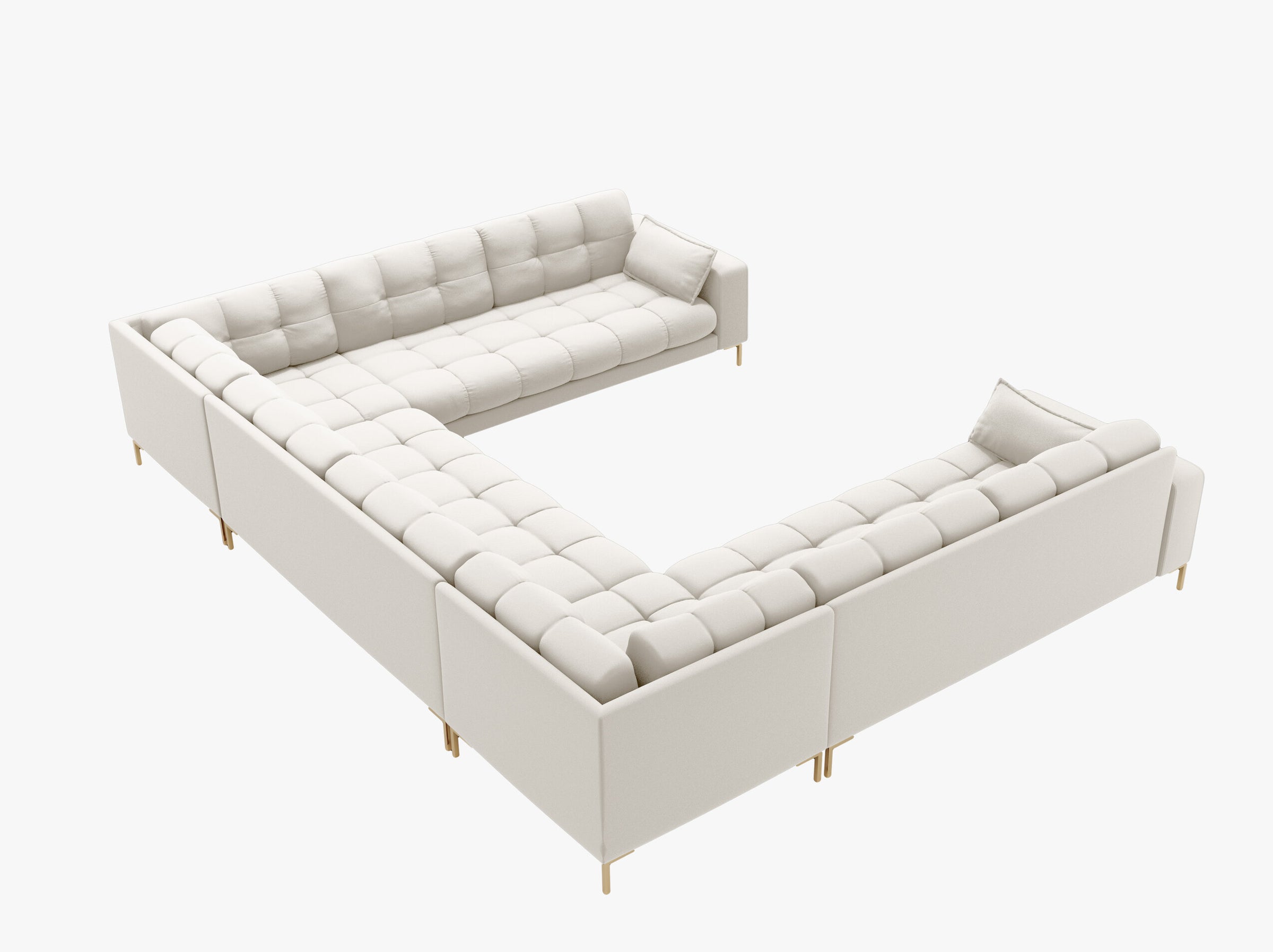 Mamaia sofás tessuto strutturato beige chiaro