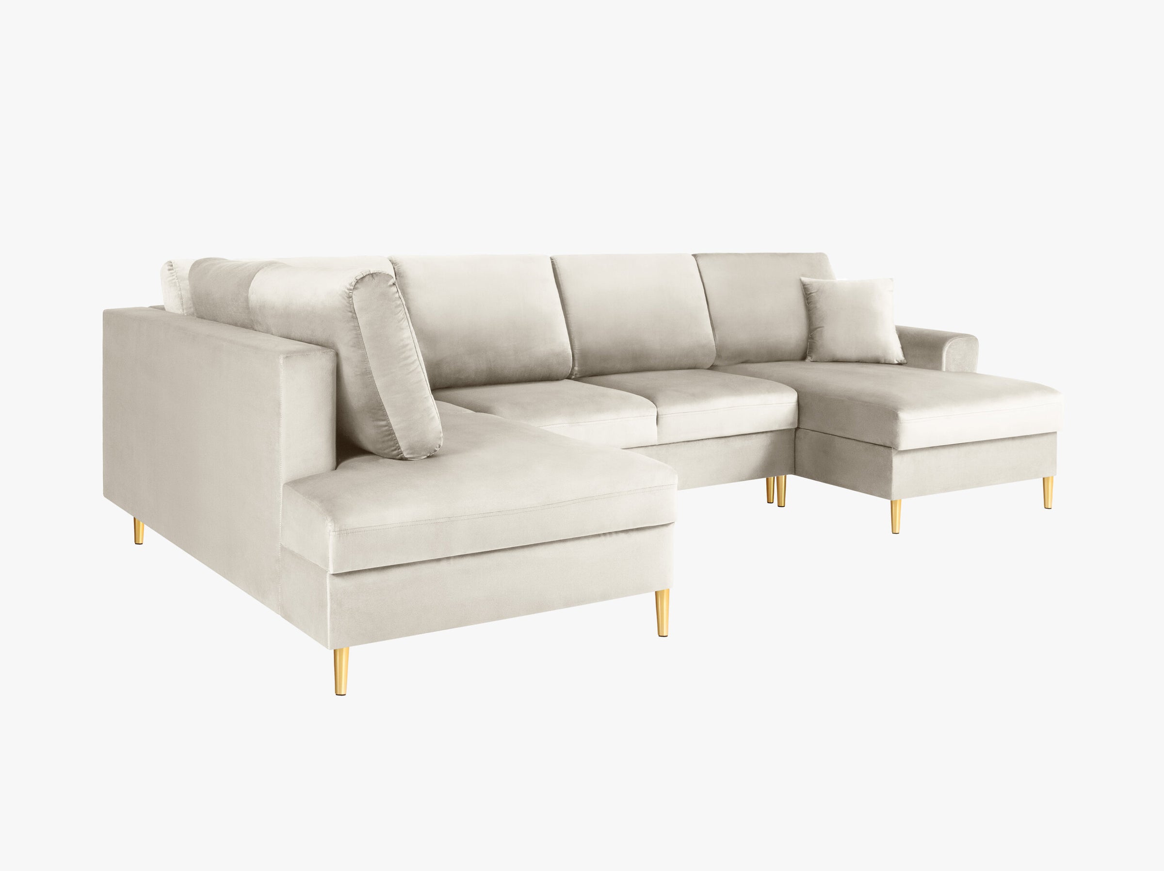 Moghan sofas velvet light beige