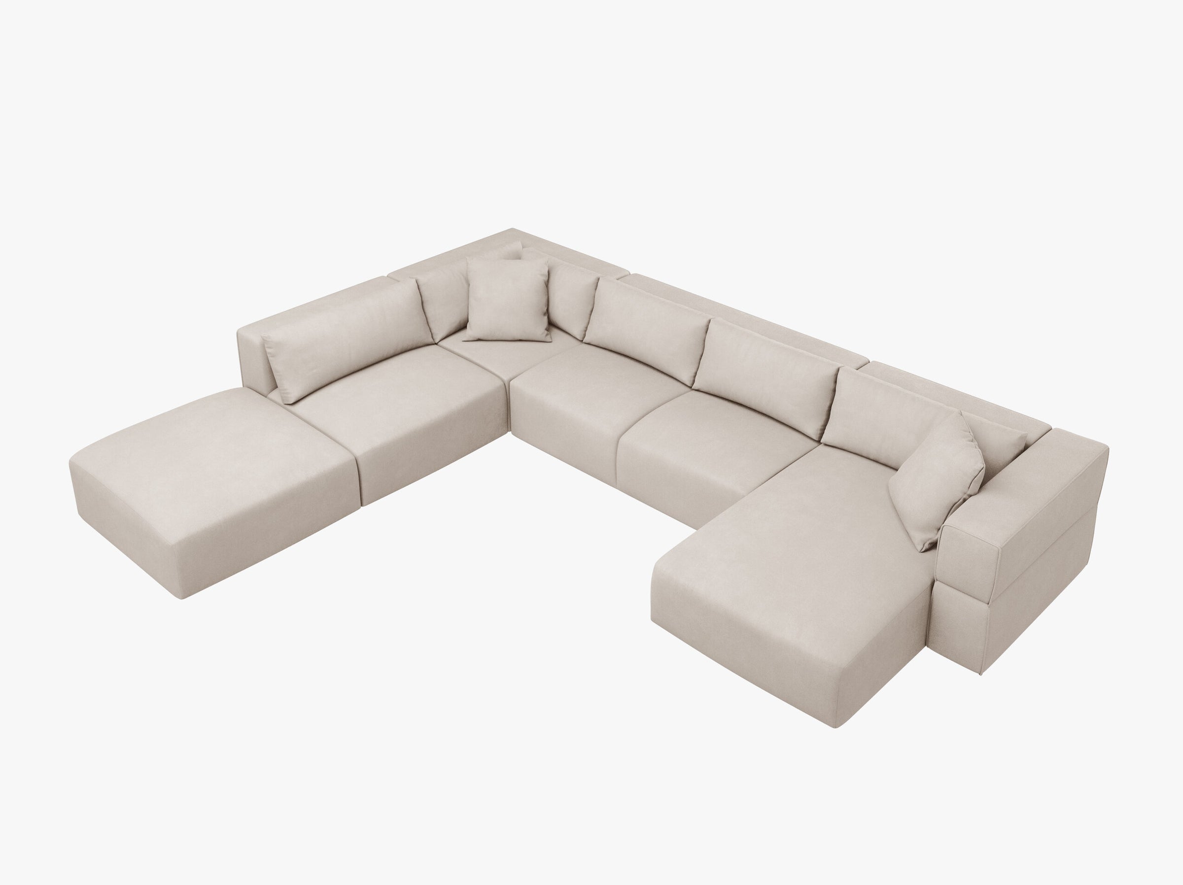 Tyra sofas strukturierter stoff beige