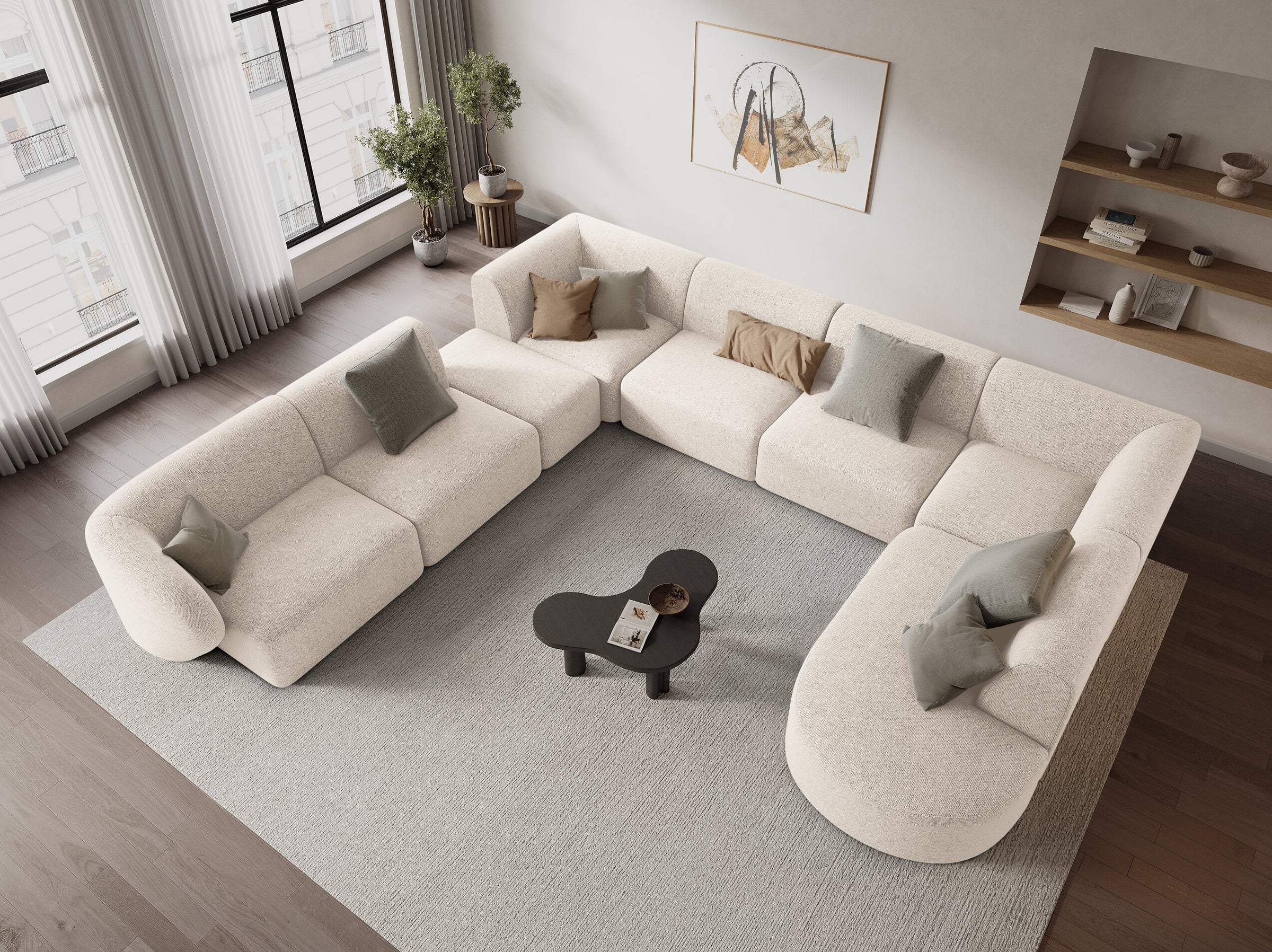 Shane sofas chenille hellbeige melange