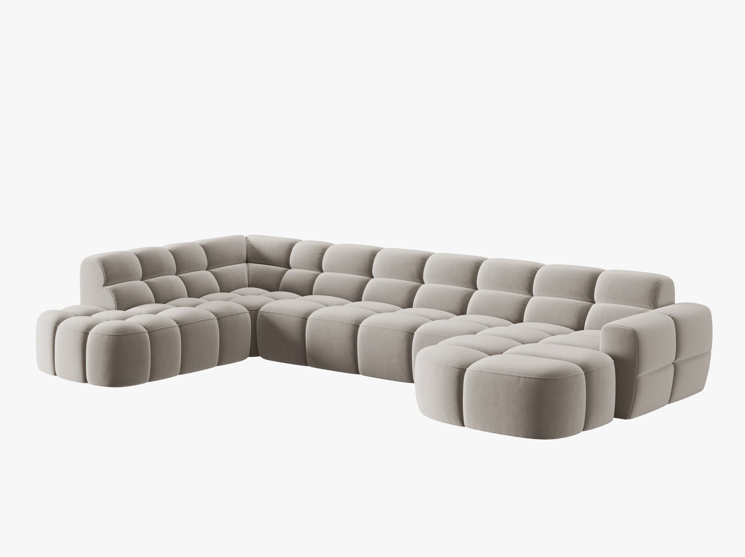 Lisa sofas velvet light beige