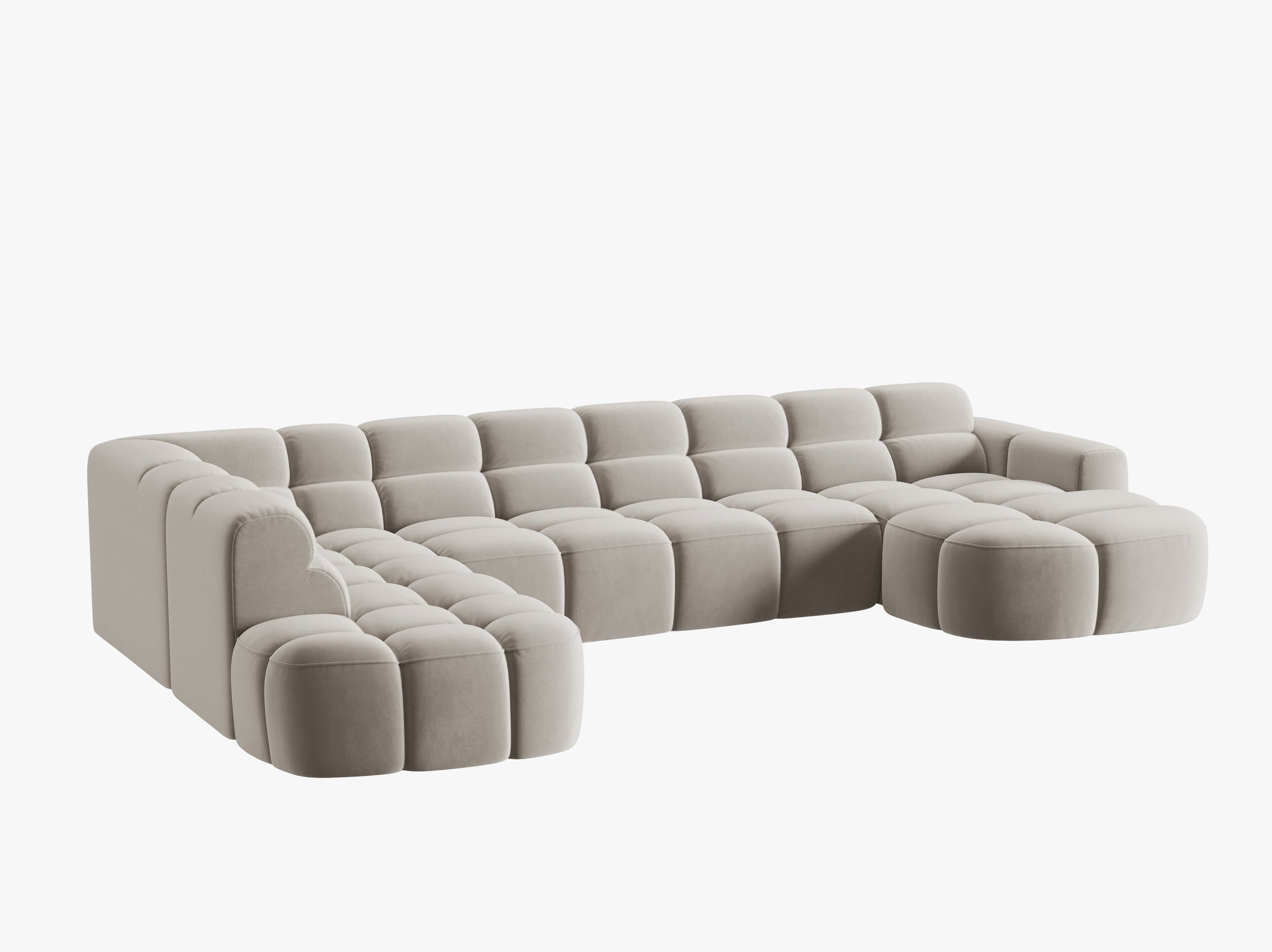 Lisa sofas velvet light beige