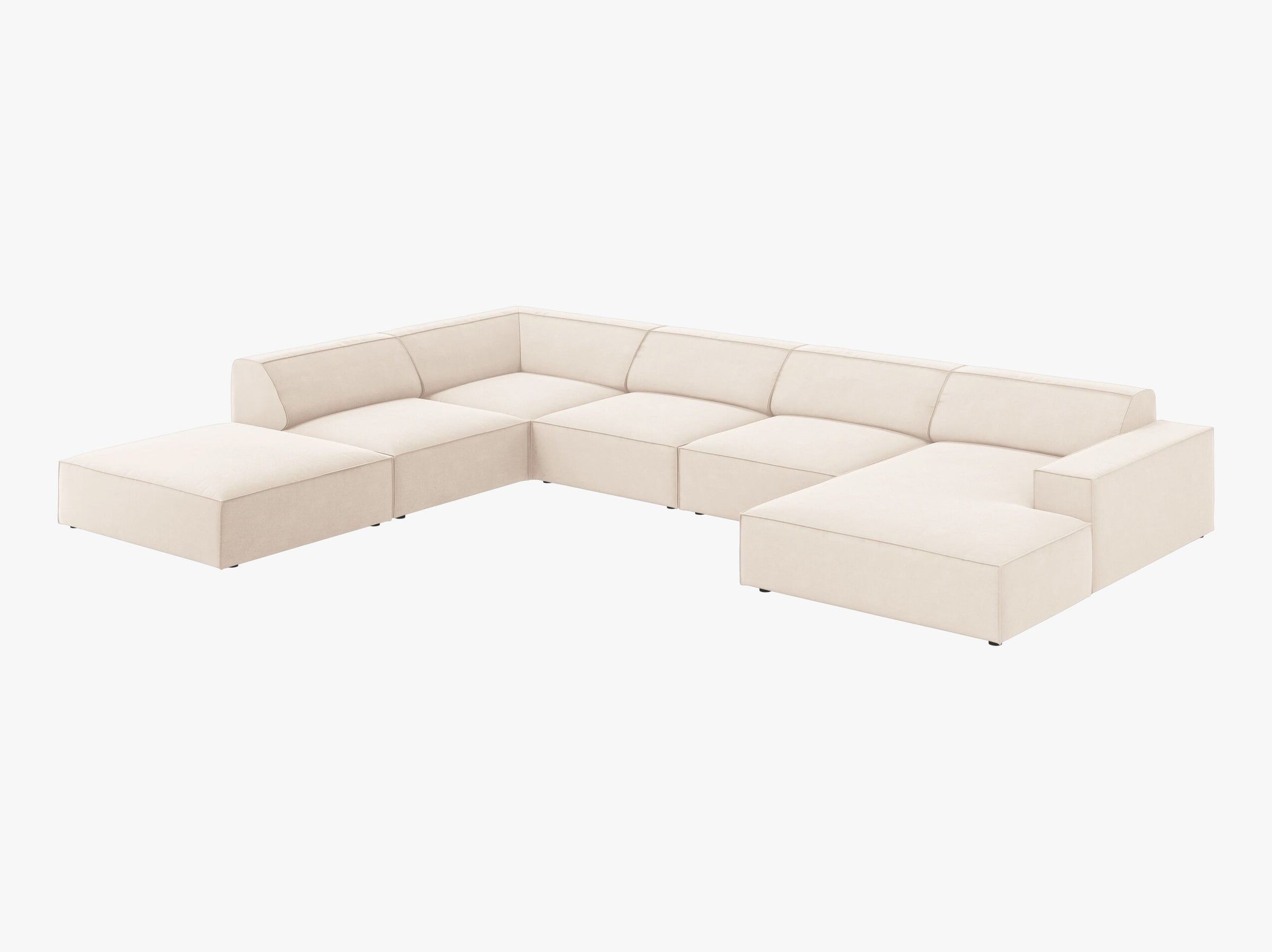 Jodie sofas velvet light beige