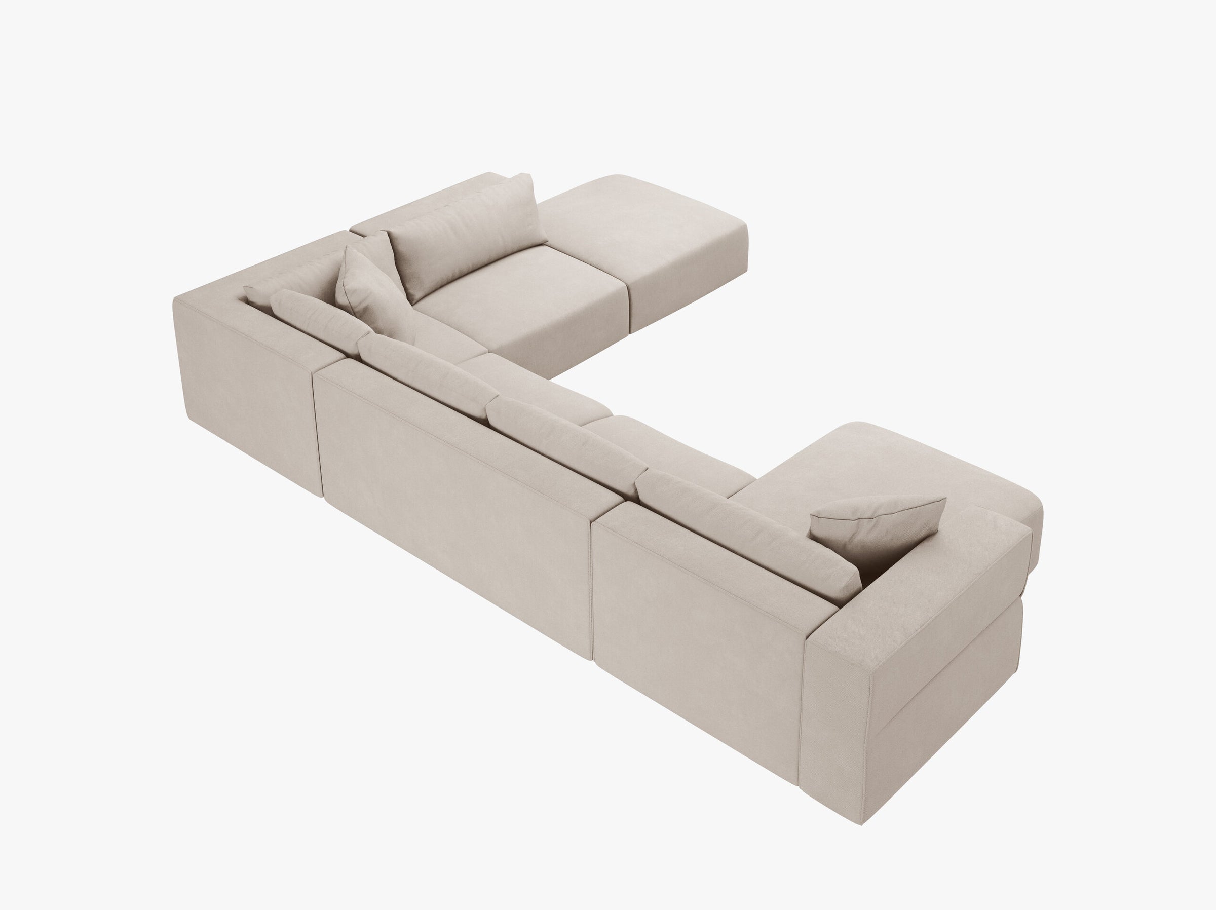 Tyra sofas structured fabric beige