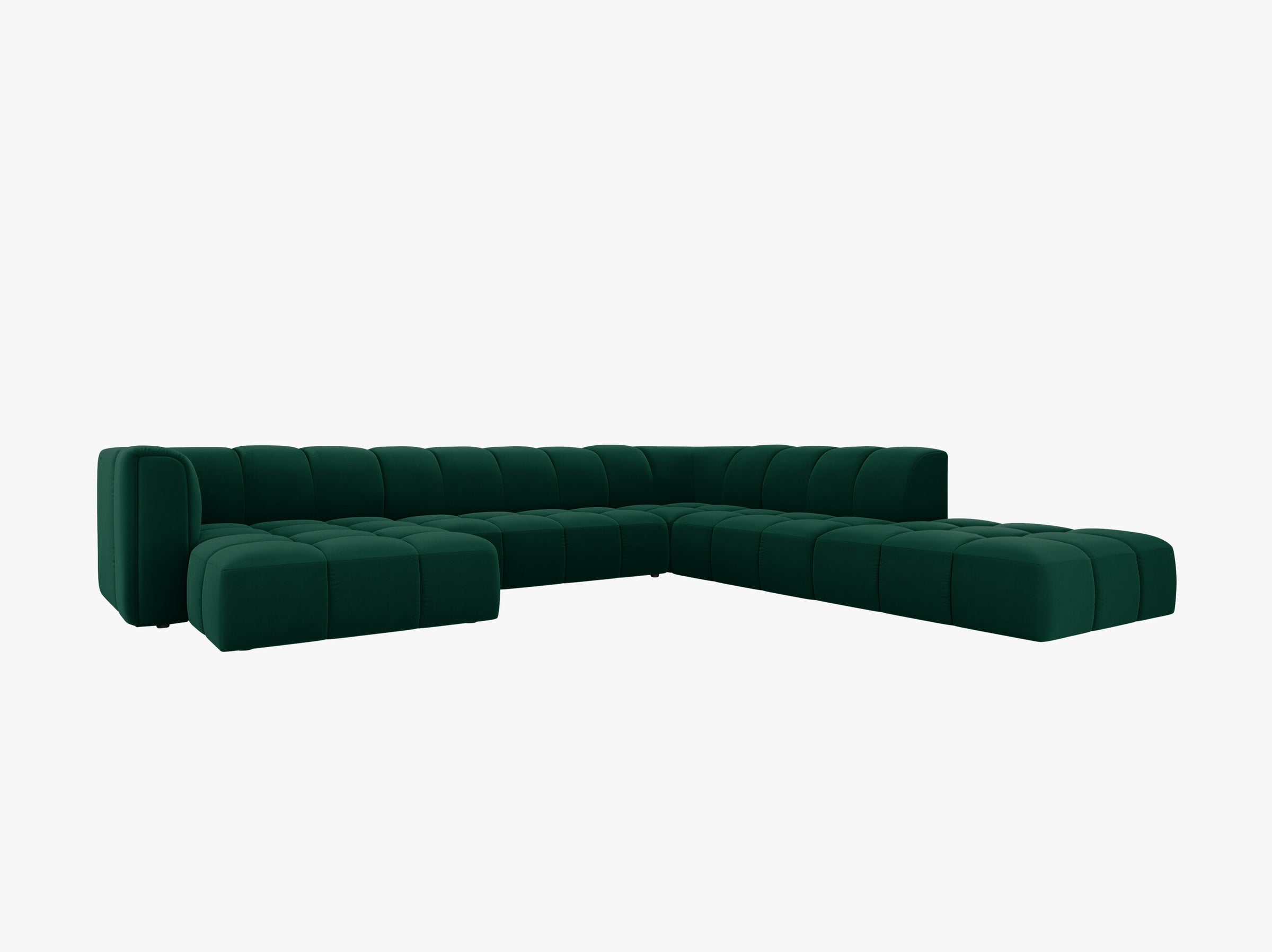 Serena sofas velvet bottle green