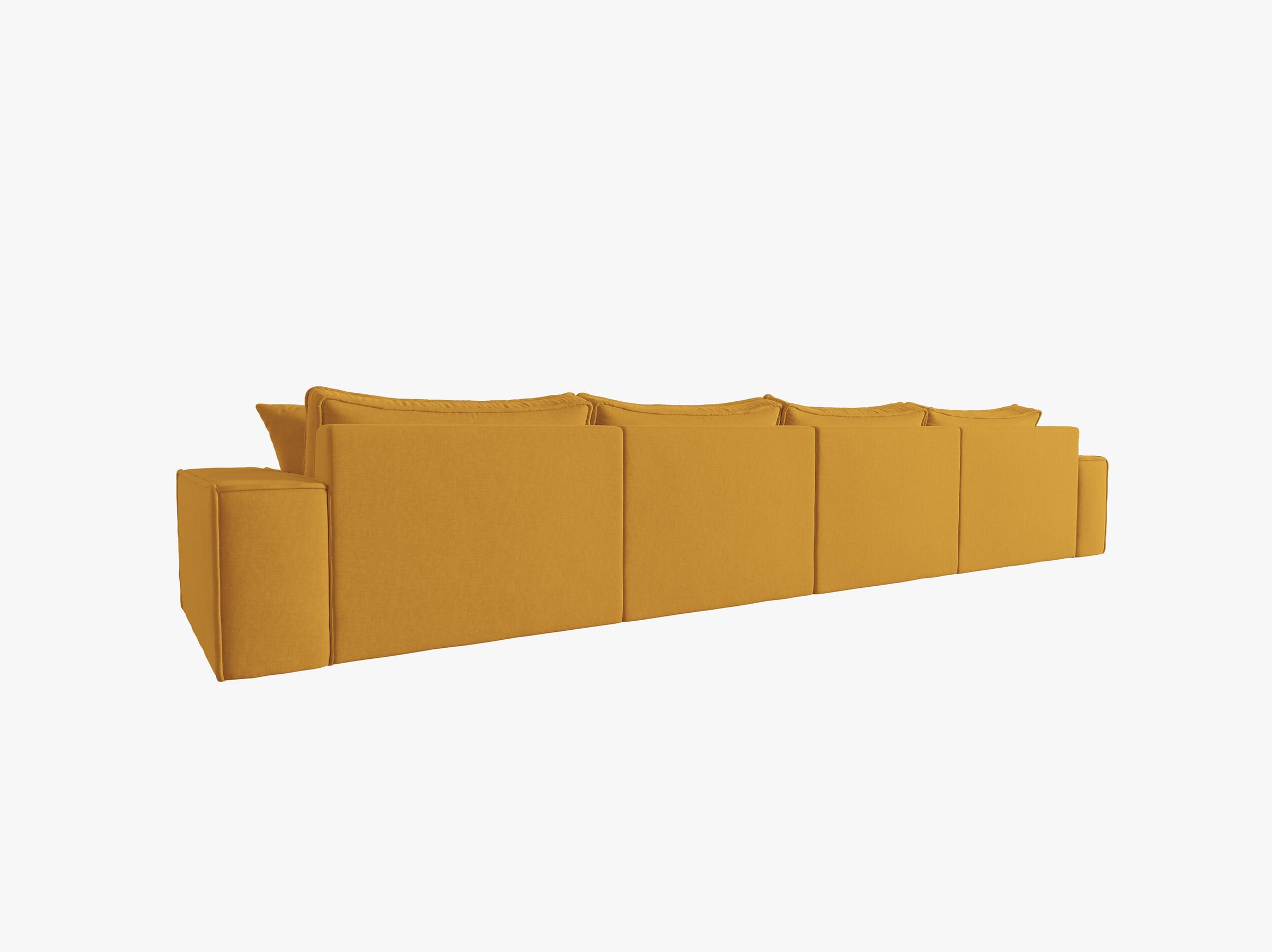 Mike sofas structured fabric mustard