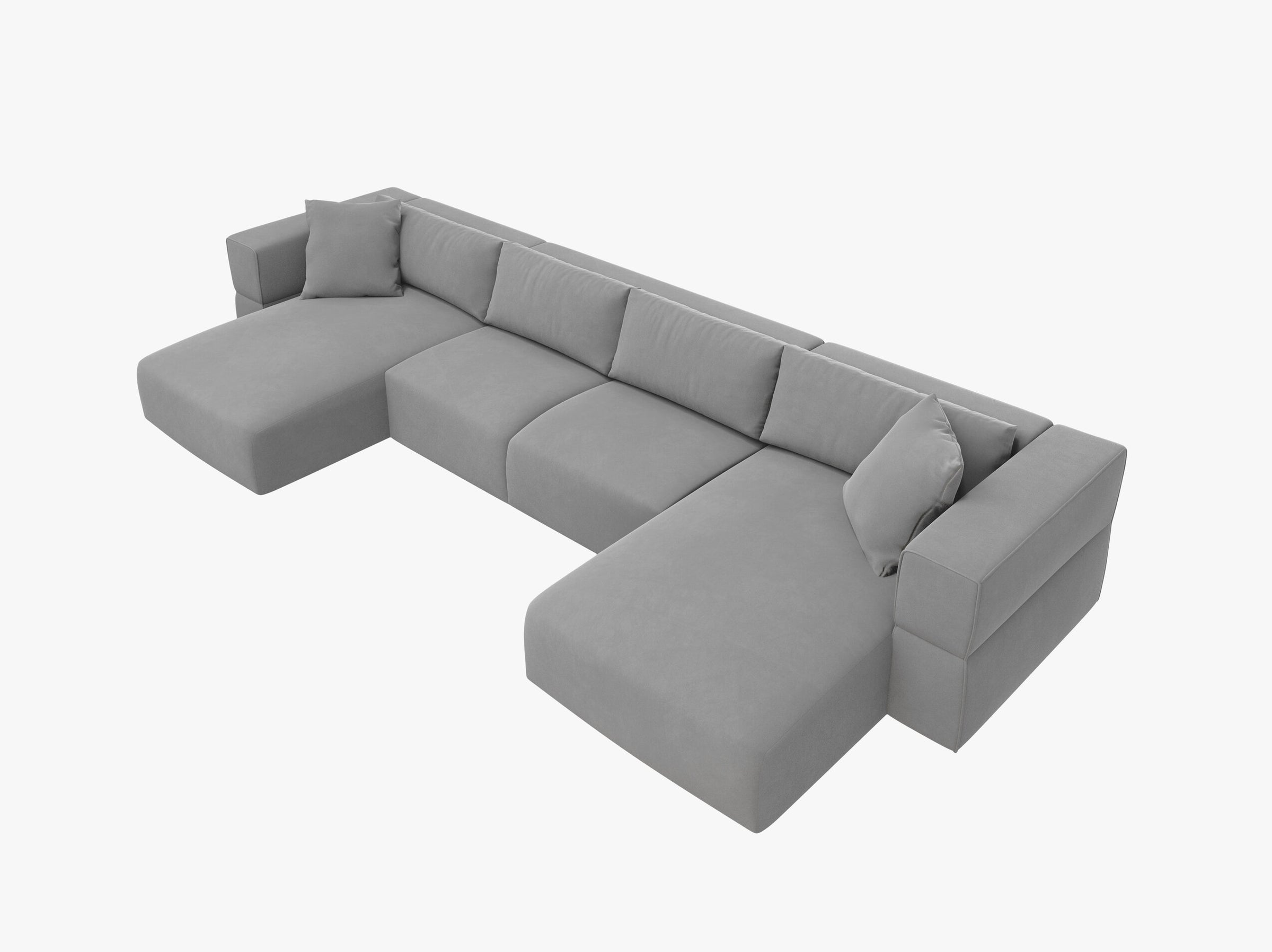 Tyra sofás terciopelo gris