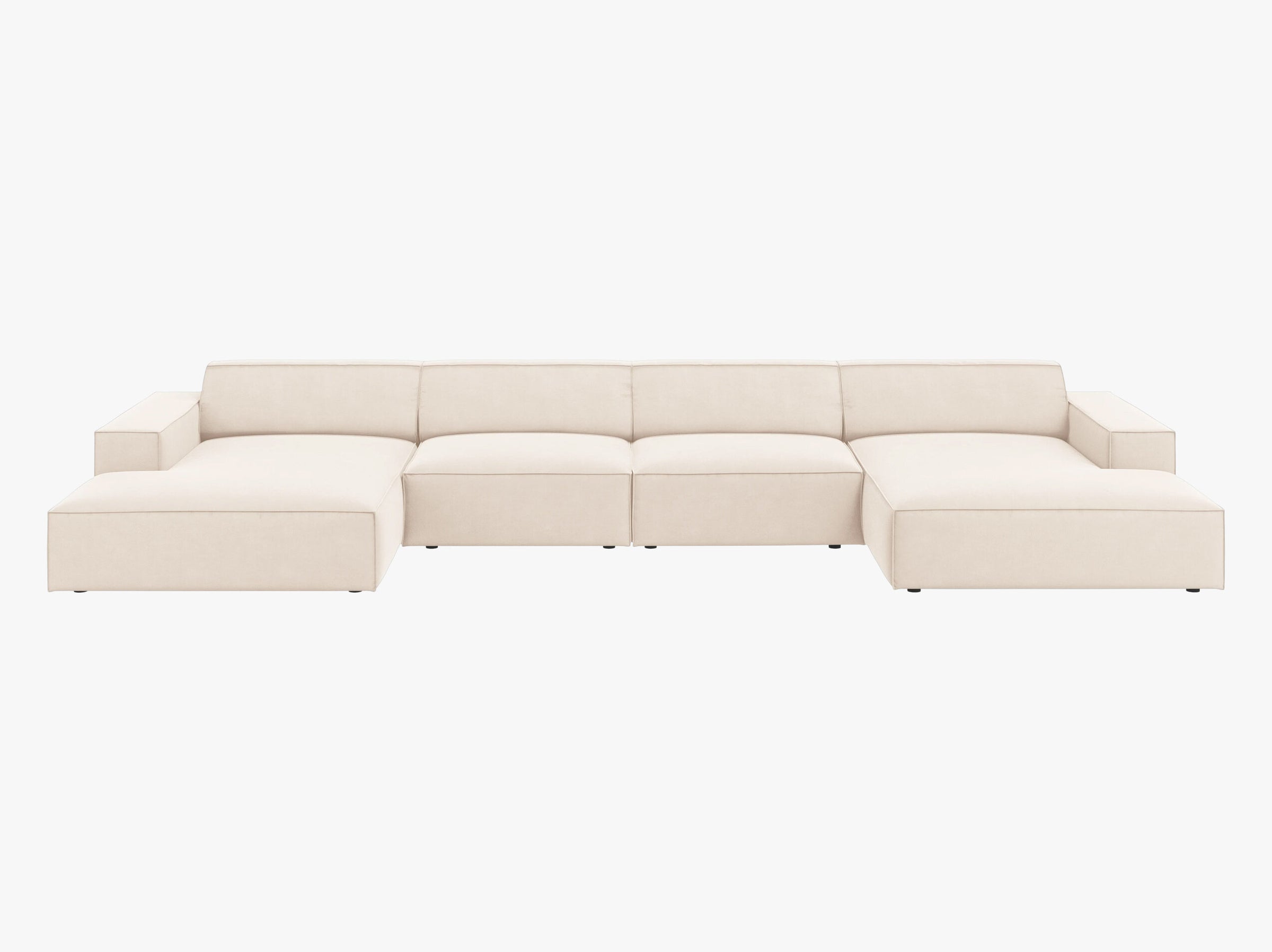 Jodie sofas velvet light beige