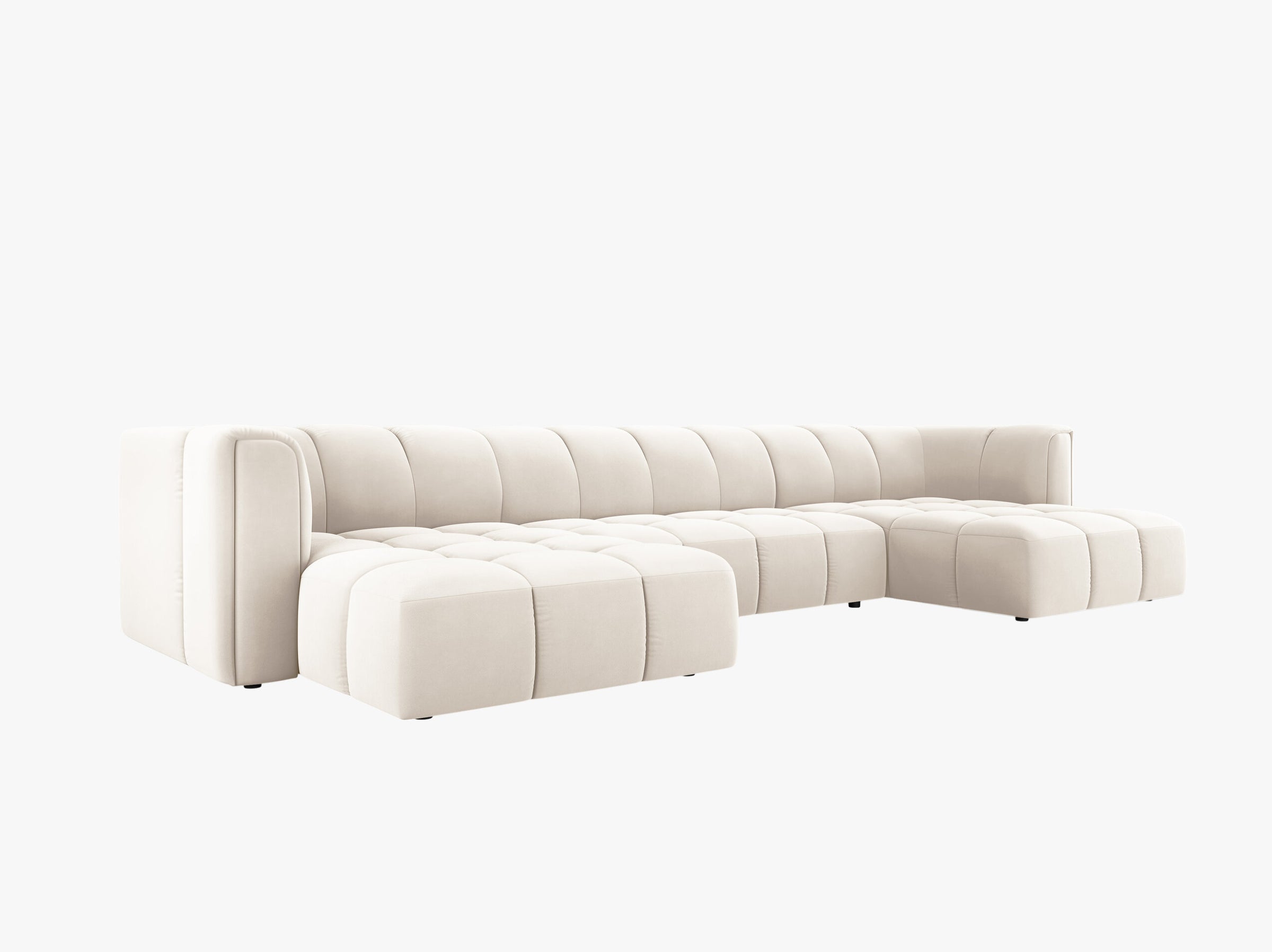 Serena sofas velvet light beige