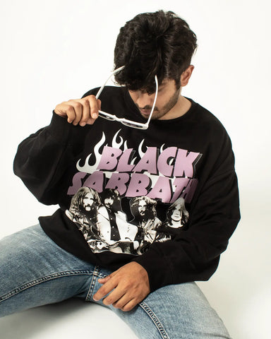 Black Sabbath Oversized Sweat shirt and T-shirt