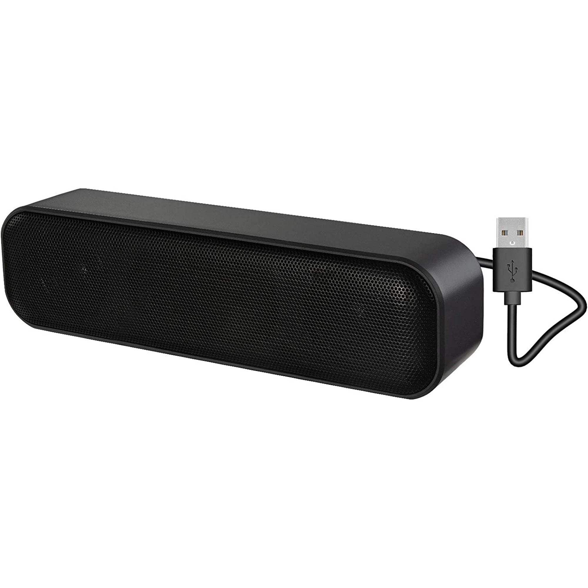 Updated Computer Speaker,USB Powered Speaker for Desktop,Windows PC,Mac. Portable Mini Sound bar-Plug and Play with Volume Control and Mute Button(USB-C to USB Adapter Included)