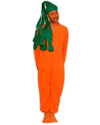 DIY Carrot Halloween  Costume  Idea  Using  Footed Pajamas  