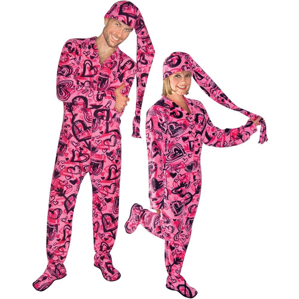 Adult Fleece Footie Pajamas 34