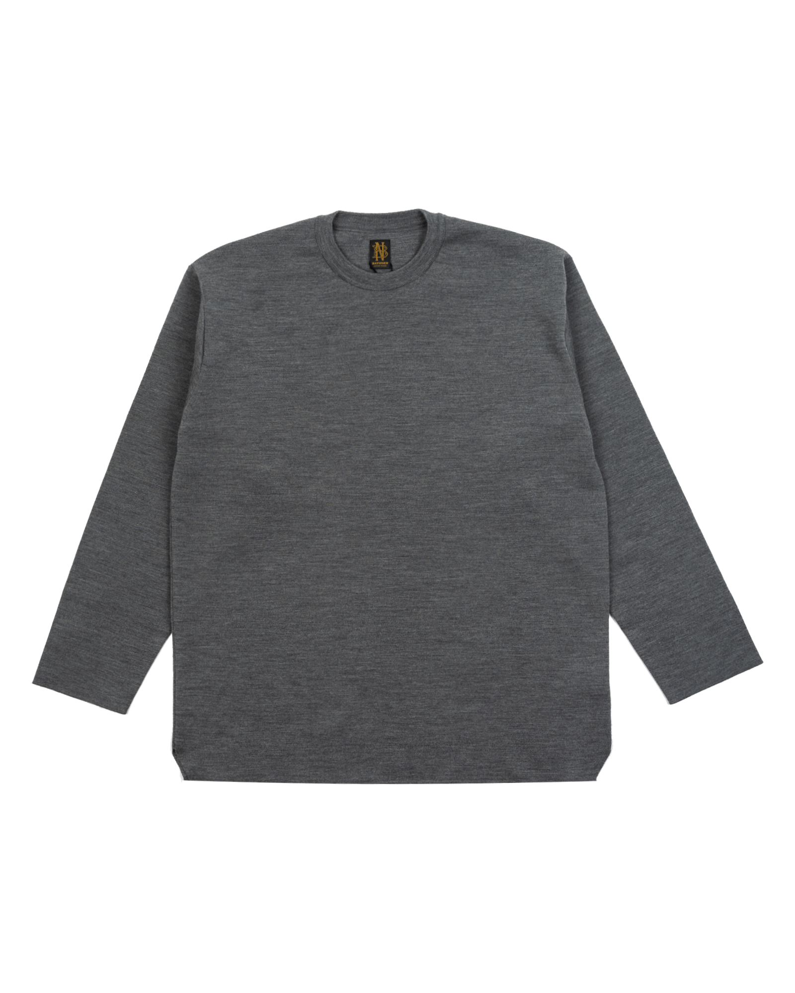 Batoner - Knits - Super High Gauge - Wool Crew Neck - Grey