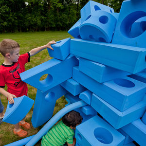 big blue blocks set