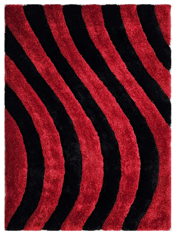 American Cover Design 3D Shaggy 3D 803 Lava Modern Tufted Rug