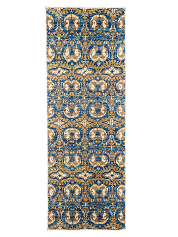 Amanda Blue Gold 3x12 Rug