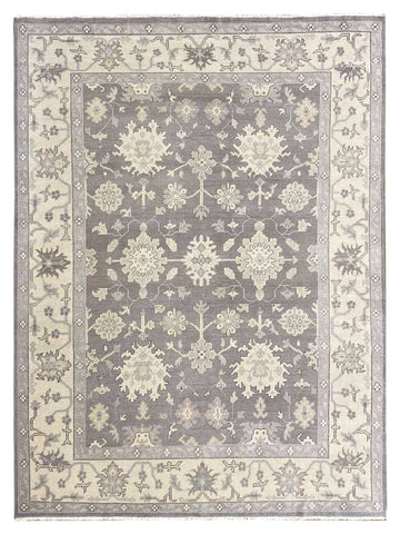 Artisan Emma Pewter Beige Traditional Knotted Rug1