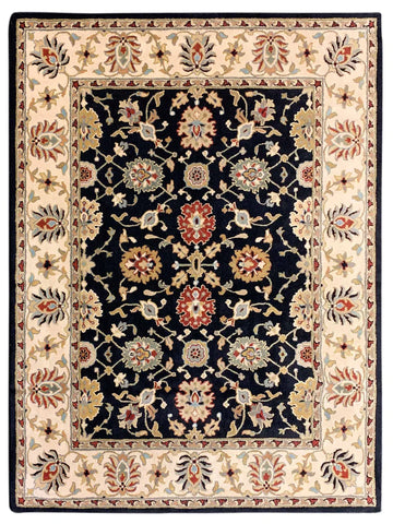 Artisan Paula Black Beige Traditional Tufted Rug