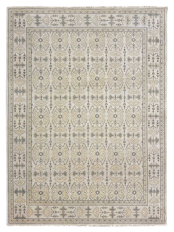 Artisan Uma Silver Traditional Knotted Rug