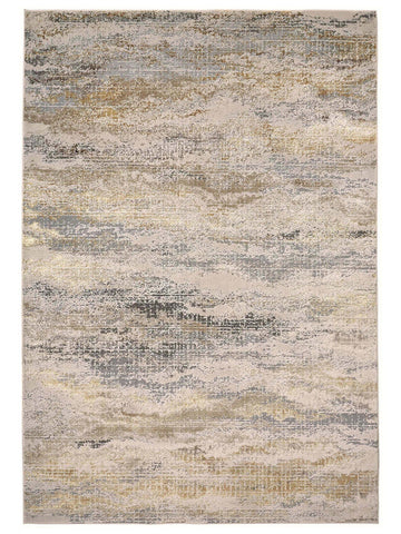 Feizy Aura 3735F Gold Gray Marble Machinemade Rug