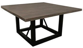 Eclectic Home Dining Table Spree Braxton 60 Iron Square Table