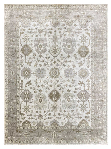 Emma Ivory Camel Traditional Knotted Rug