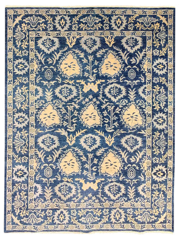 Emma Navy Traditional Knotted Rug