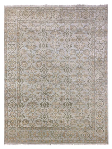 Emma Silver Traditional Knotted Rug
