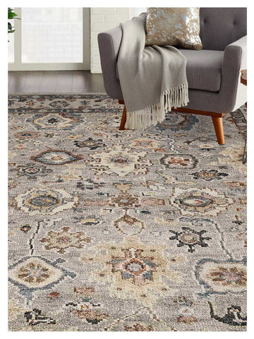 Artisan Felicity Lt.Grey Beige Traditional Knotted Rug