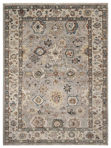 Artisan Felicity Lt.Grey Beige Traditional Knotted Rug