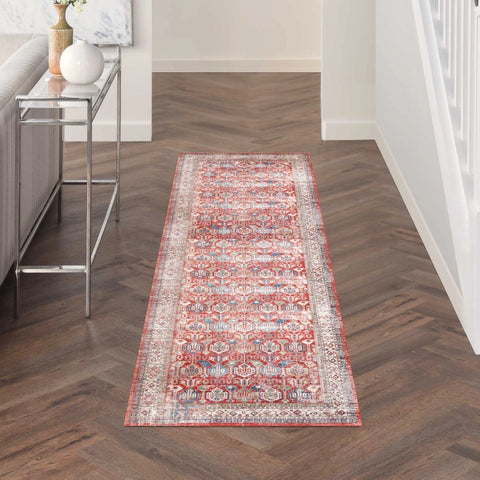 Nourison Fulton FUL09 Red Traditional Machinemade Rug