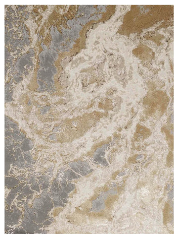 Feizy Aura 3563F Beige Gray Marble Machinemade Rug